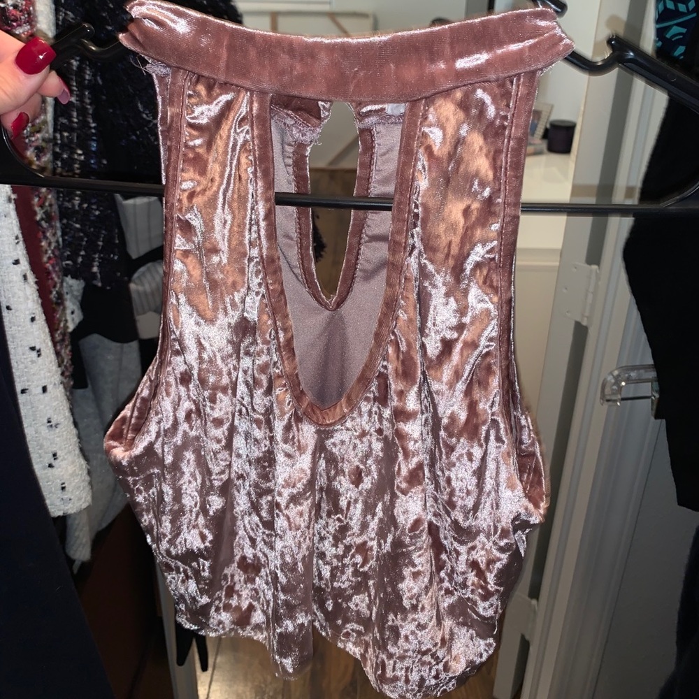 Velvet crop top